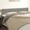 Image de vidaXL Têtes de lit Gris clair 160x5x78/88 cm Velours 346264
