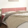 Image de Têtes De Lit Rose 160x5x78/88 Cm Velours Vidaxl