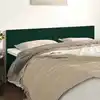 Image de Têtes De Lit Vert Foncé 180x5x78/88 Cm Velours Vidaxl