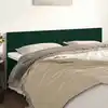 Image de Têtes De Lit Vert Foncé 200x5x78/88 Cm Velours Vidaxl