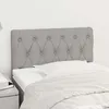 Image de Tête De Lit Gris Clair 80x7x78/88 Cm Tissu Vidaxl