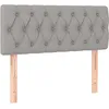 Image de Tête De Lit Gris Clair 90x7x78/88 Cm Tissu Vidaxl