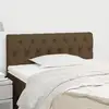 Image de Tête De Lit Marron Foncé 90x7x78/88 Cm Tissu Vidaxl
