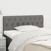 Image de Tête De Lit Gris Foncé 100x7x78/88 Cm Tissu Vidaxl