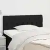 Image de Tête De Lit Noir 100x7x78/88 Cm Tissu Vidaxl