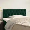 Image de Tête De Lit Vert Foncé 100x7x78/88 Cm Velours Vidaxl