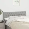 Image de vidaXL Têtes de lit Gris clair 144x7x78/88 cm Tissu 346340
