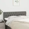 Image de vidaXL Têtes de lit Gris foncé 144x7x78/88 cm Tissu 346341