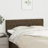 Image de Têtes De Lit Marron Foncé 144 X 7 X 78/88 Cm Tissu Vidaxl