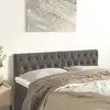 Image de Têtes De Lit Gris Foncé 144x7x78/88 Cm Velours Vidaxl