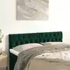 Image de Têtes De Lit Vert Foncé 144x7x78/88 Cm Velours Vidaxl