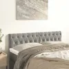 Image de vidaXL Têtes de lit Gris clair 160x7x78/88 cm Velours 346362