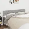 Image de vidaXL Têtes de lit Gris clair 180x7x78/88 cm Tissu 346368
