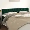 Image de Têtes De Lit Vert Foncé 180x7x78/88 Cm Velours Vidaxl