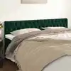 Image de Têtes De Lit Vert Foncé 200x7x78/88 Cm Velours Vidaxl