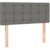Image de Tête De Lit Gris Foncé 80x5x78/88 Cm Tissu Vidaxl