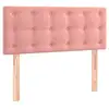 Image de Vidaxl tête de lit rose 80x5x7888 cm velours