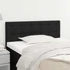 Image de Tête De Lit Noir 90x5x78/88 Cm Tissu Vidaxl
