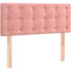 Image de Tête De Lit Rose 90x5x78/88 Cm Velours Vidaxl
