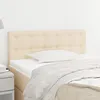 Image de Tête De Lit Crème 100x5x78/88 Cm Tissu Vidaxl