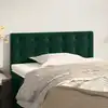 Image de Tête De Lit Vert Foncé 100x5x78/88 Cm Velours Vidaxl