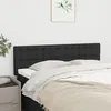 Image de Têtes De Lit Noir 144 X 5 X 78/88 Cm Tissu Vidaxl