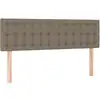 Image de Têtes De Lit Taupe 144x5x78/88 Cm Tissu Vidaxl