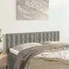 Image de Têtes De Lit Gris Clair 144x5x78/88 Cm Velours Vidaxl