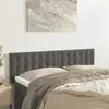 Image de Têtes De Lit Gris Foncé 144x5x78/88 Cm Velours Vidaxl