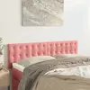 Image de Têtes De Lit Rose 144 X 5 X 78/88 Cm Velours Vidaxl