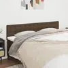 Image de vidaXL Têtes de lit Marron foncé 160 x 5 x 78/88 cm Tissu 346479