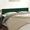 Image de Têtes De Lit Vert Foncé 160x5x78/88 Cm Velours Vidaxl