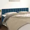 Image de Têtes De Lit Bleu Foncé 160 X 5 X 78/88 Cm Velours Vidaxl