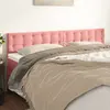 Image de Têtes De Lit Rose 160x5x78/88 Cm Velours Vidaxl
