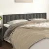 Image de Têtes De Lit Gris Foncé 180x5x78/88 Cm Velours Vidaxl