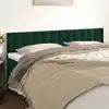 Image de Têtes De Lit Vert Foncé 180x5x78/88 Cm Velours Vidaxl
