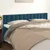 Image de Têtes De Lit Bleu Foncé 180 X 5 X 78/88 Cm Velours Vidaxl