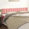 Image de vidaXL Têtes de lit Rose 180x5x78/88 cm Velours 346515