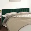 Image de Têtes De Lit Vert Foncé 200x5x78/88 Cm Velours Vidaxl