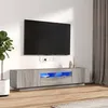 Image de vidaXL Ensemble de Meubles TV avec Lumières LED 2 pcs Centres de Divertissement Armoires Multimédia Meubles de Salle de 3120168