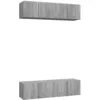 Image de Meubles Tv Muraux 4pcs Sonoma Gris 60x30x30cm Bois D'ingénierie Vidaxl