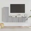Image de Ensemble De Meubles Tv 3 Pcs Sonoma Gris Bois D'ingénierie Vidaxl