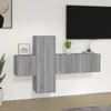 Image de vidaXL Ensemble de meubles TV 3 pcs Sonoma gris Bois dingénierie 3120225
