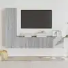 Image de Ensemble De Meubles Tv 3 Pcs Sonoma Gris Bois D'ingénierie Vidaxl