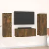 Image de Ensemble De Meubles Tv 3 Pcs Chêne Fumé Bois D'ingénierie Vidaxl
