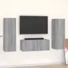 Image de Ensemble De Meubles Tv 3 Pcs Sonoma Gris Bois D'ingénierie Vidaxl