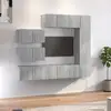 Image de Ensemble De Meubles Tv 8 Pcs Sonoma Gris Bois D'ingénierie Vidaxl