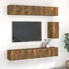 Image de Ensemble De Meubles Tv 7 Pcs Chêne Fumé Bois D'ingénierie Vidaxl