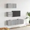 Image de Ensemble De Meubles Tv 4 Pcs Sonoma Gris Bois D'ingénierie Vidaxl