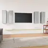 Image de Meubles Tv 4 Pcs Sonoma Gris 30,5x30x90 Cm Bois D'ingénierie Vidaxl